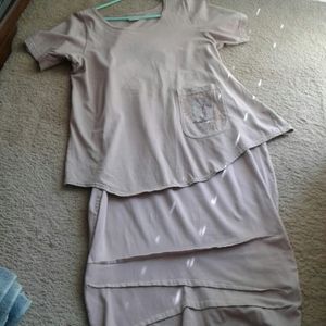 2 piece Barclay  (Blue Fish) skirt and top set